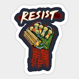 Resist! Sticker